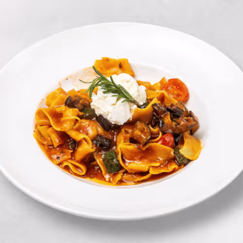 Pappardelle (Hausgemacht) alla Norma