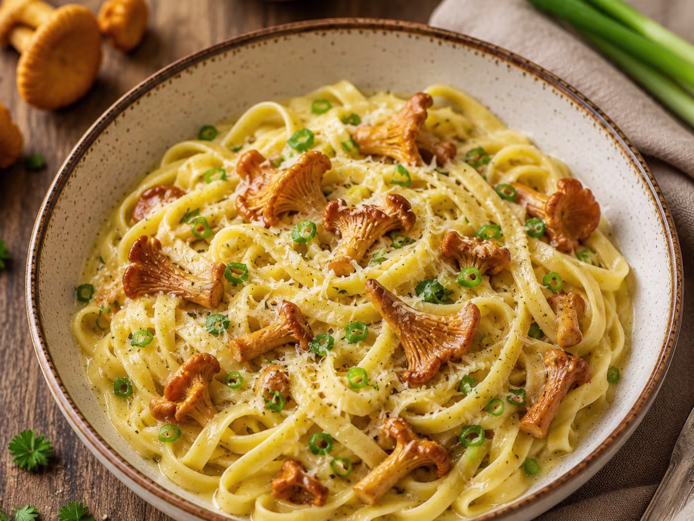 Fettuccine ai Finferli