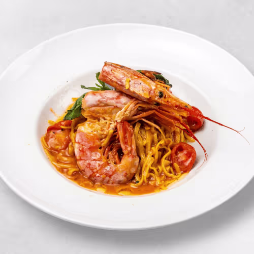 Taglioni (Hausgemacht) con Gamberi