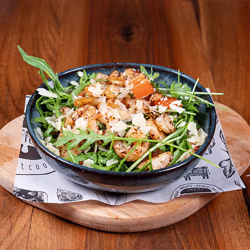 Garnelen-Chili-Rucola Salat