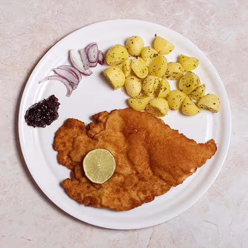 Schnitzel Wiener Art von der Pute