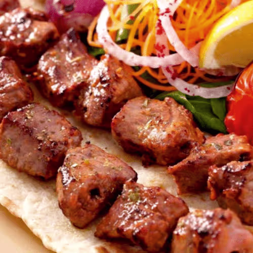 Gegrilltes Lammfleisch