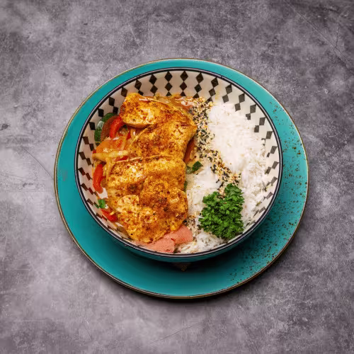Wok mit Hühnerfiletstreifen