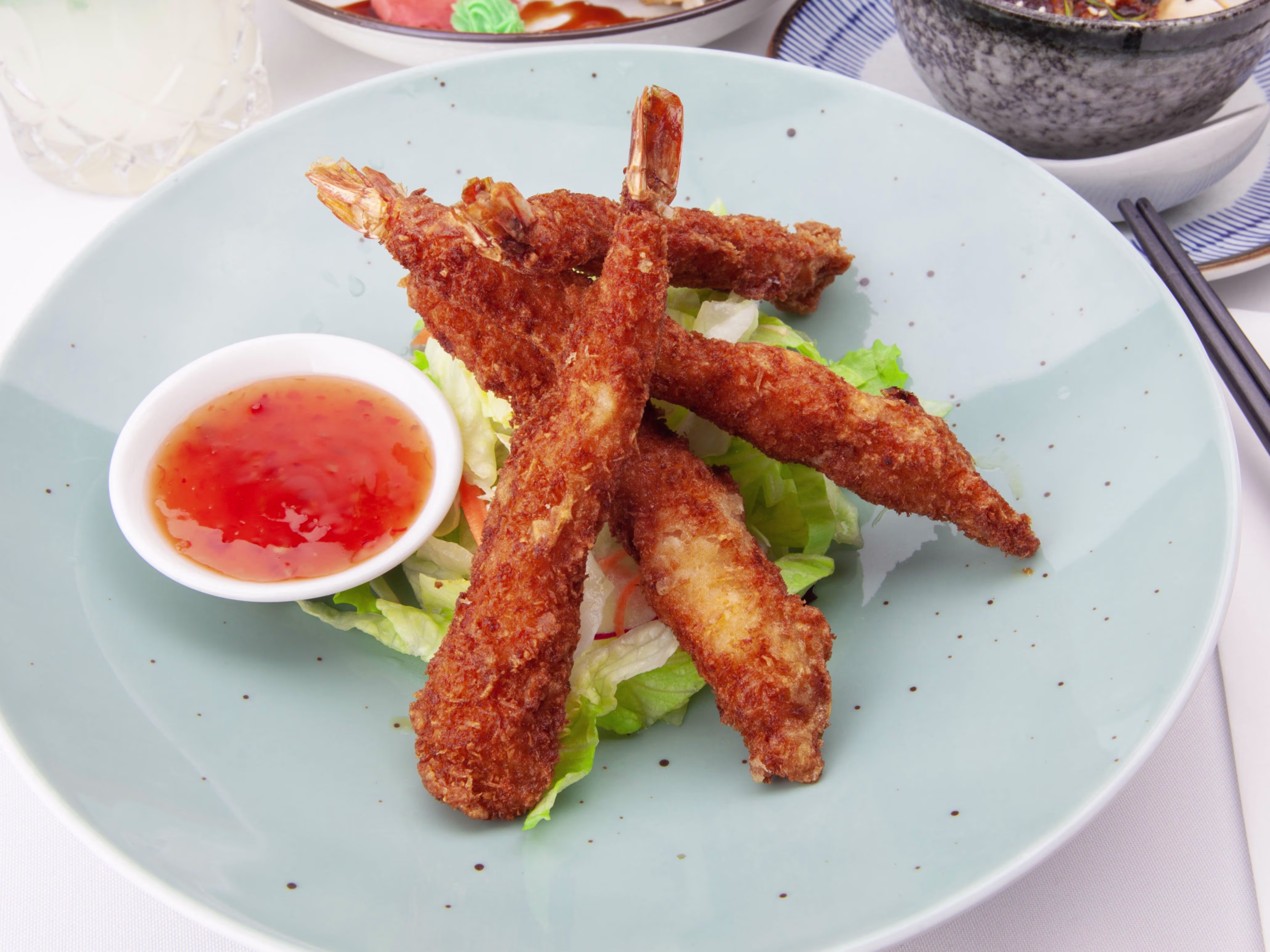 Gebackene Tempura Garnelen 4 Stück