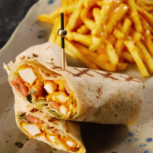Buffalo Spicy Chicken Burrito