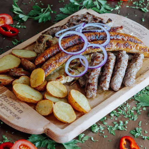 Balkan Mix Grillplatte (für 1 Person, 500g)