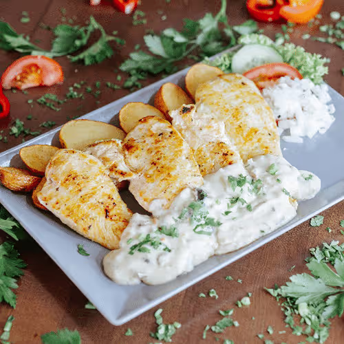 Hühnerbrust in Champignonsauce