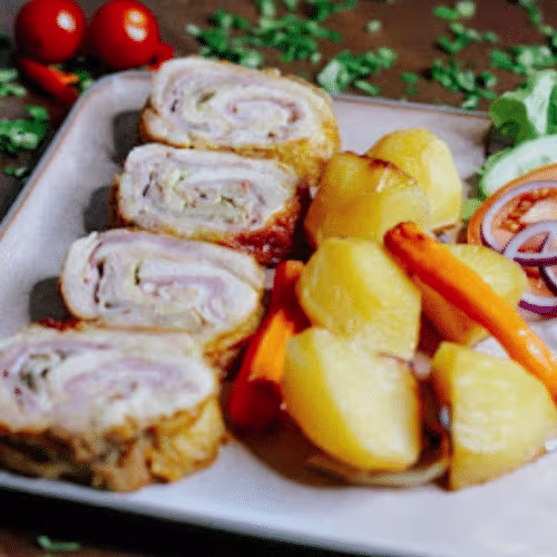 Gerolltes Hähnchen