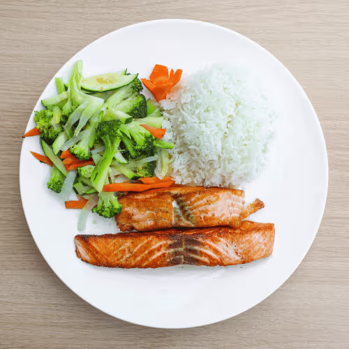 Gegrillter Lachs