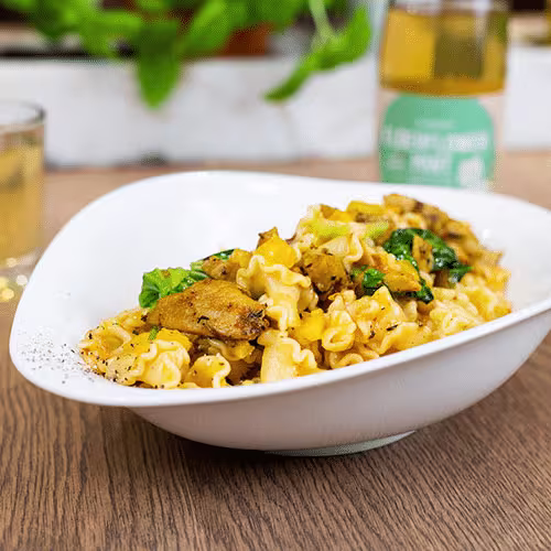Pasta Pollo Piccante (vegan)