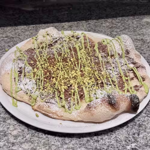 Nutella Pistazien Pizza