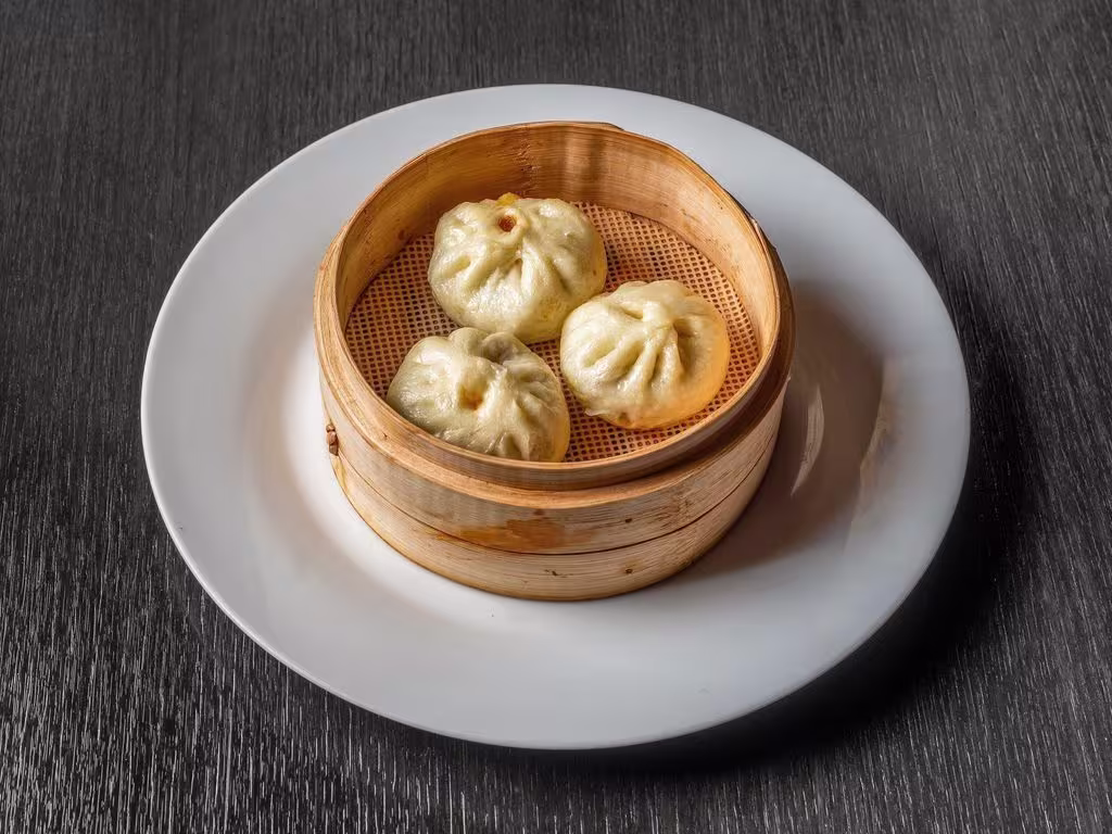 Gedämpfte Germteigtaschen 3 Stück