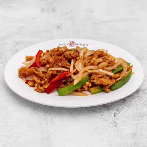 Huhn Gan Bian (scharf)