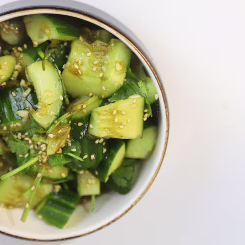 Smashed cucumber salad