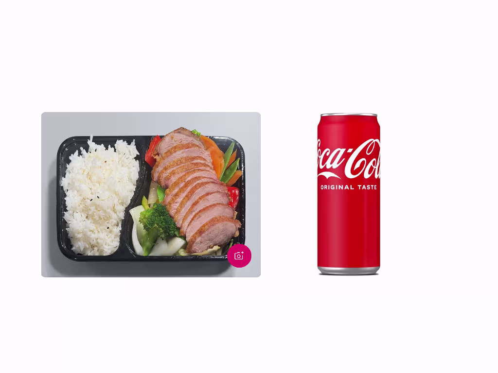 Ente mit Gemüse Wok+ Coca cola 0.33ml