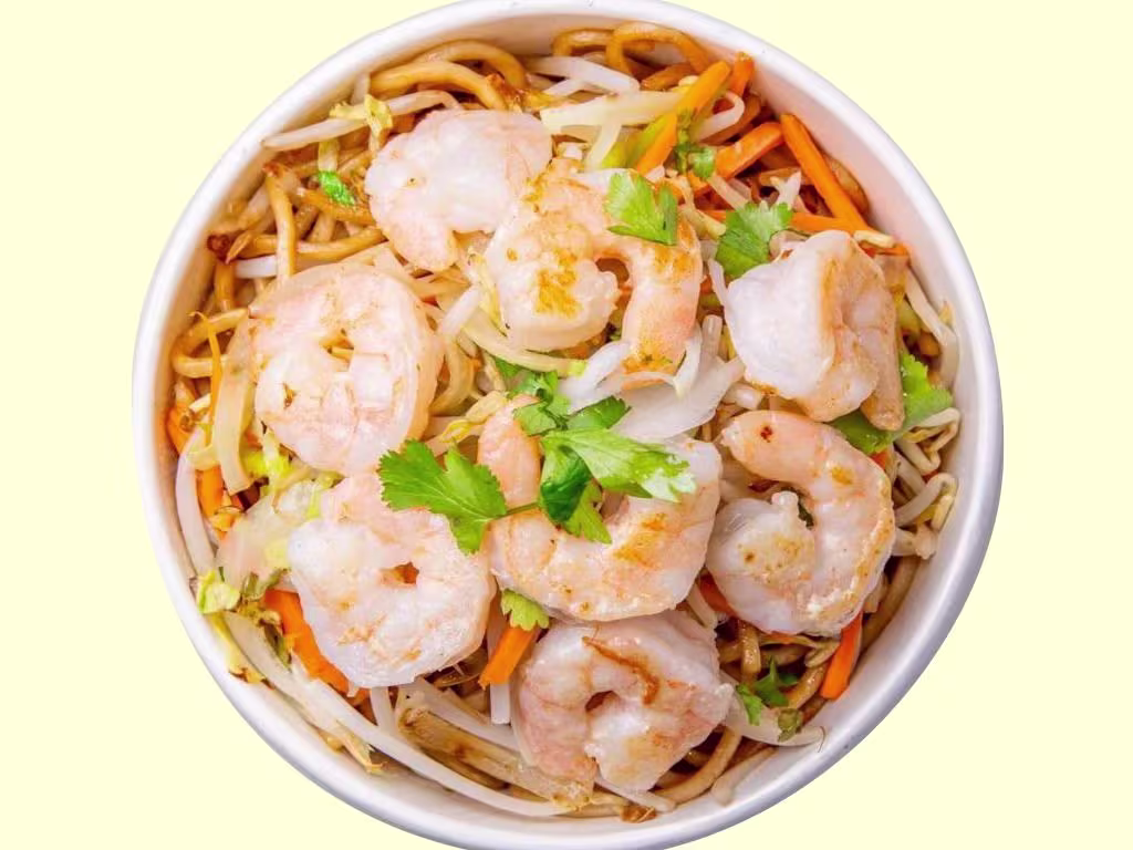 Shrimps Nudel Oder Reis Box