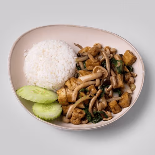 Veg. Ka Prao Hed Taohoo