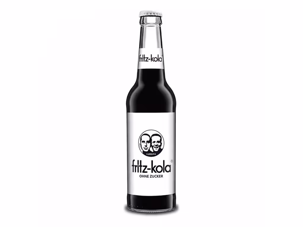 Fritz-Kola Zuckerfrei Glasflasche 0,33l