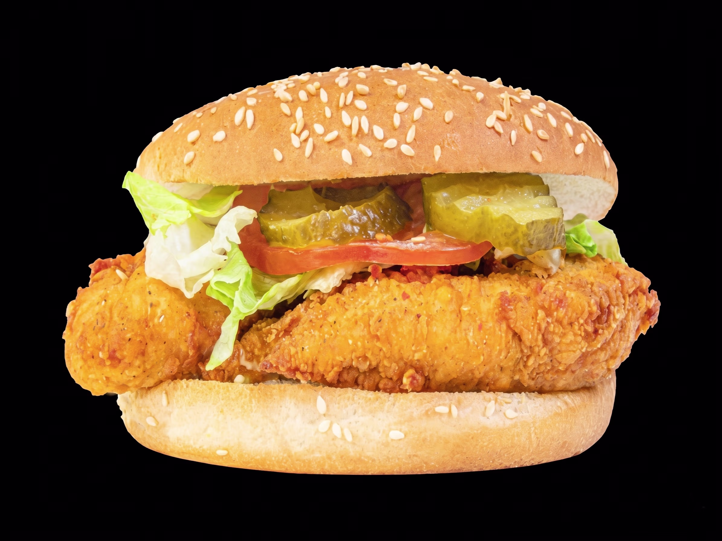 Fried Chicken Burger Menü