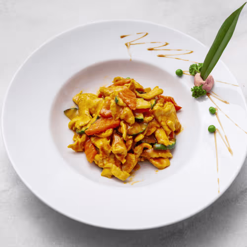Hühnerfleisch mit Curry