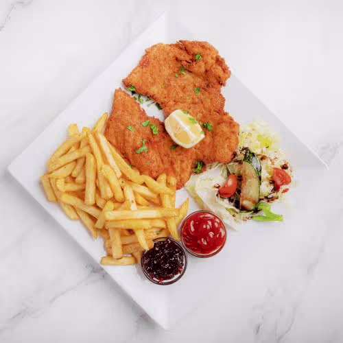 Schnitzel Wiener Art vom Huhn