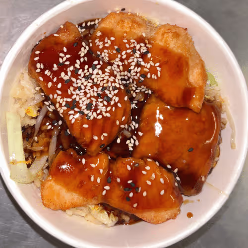 Reis Lachs Teriyaki