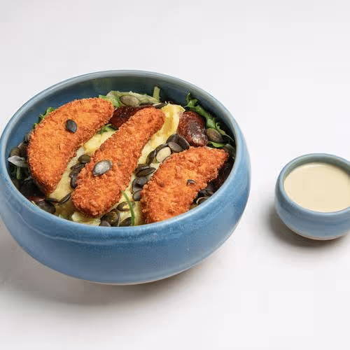 Steirischer planted Backhendl Salat (vegan)