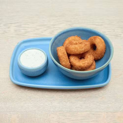 Onion Rings im Bierteigmantel