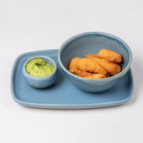 Gebackene Butterfly Shrimps (5 Stück) mit Dip