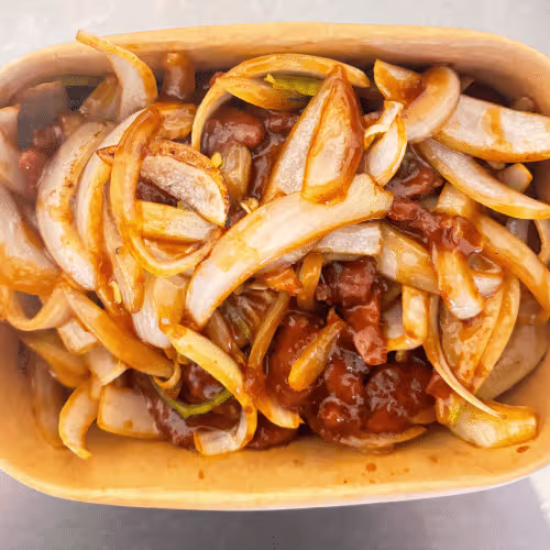 H2 Rindfleisch mit Zwiebeln