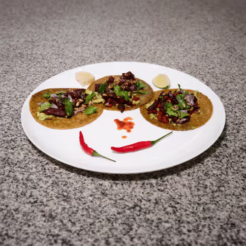 Tacos Rojos (3 Stück), vegan