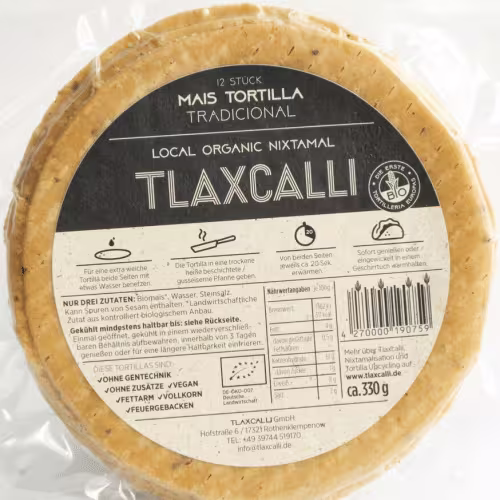 Bio-Tortillas de Maiz (1 Pkg. 500g)