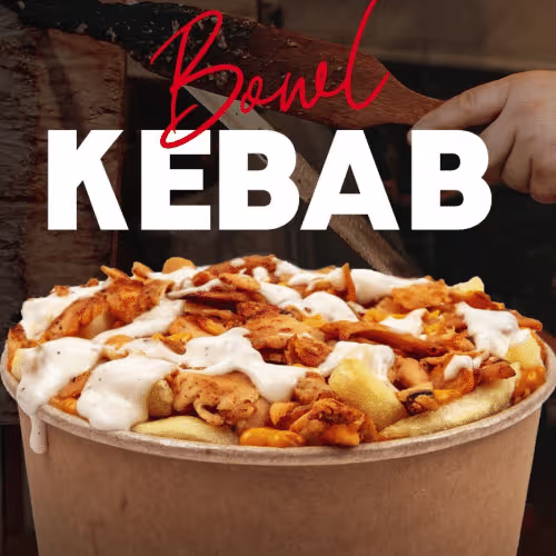 Kebap Bowl Kalb mit pommes
