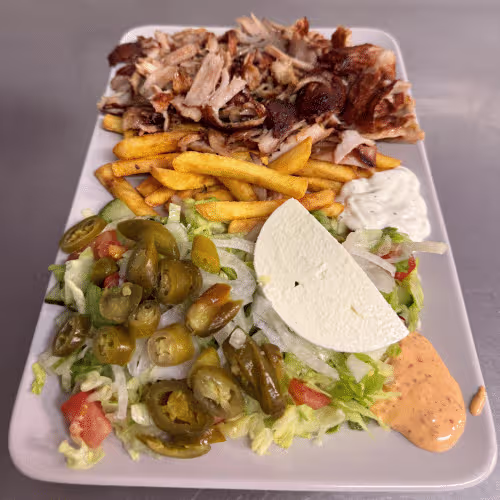 Kebapteller Hühnerfleisch (Pommes frites)