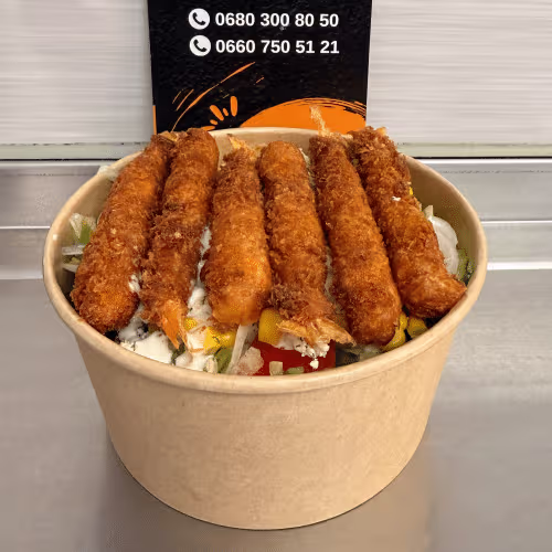 Schrimps Bowl mit Reis