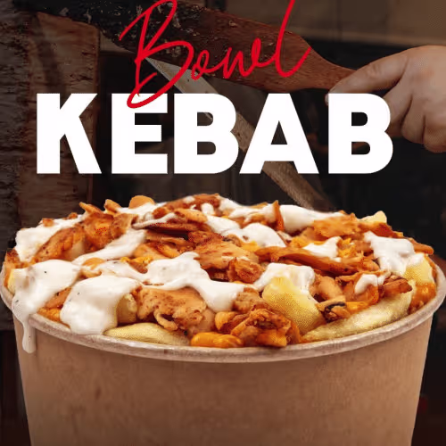 Kebap Bowl Huhn mit pommes