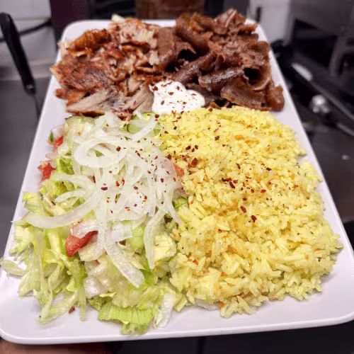 Kebapteller Hühnerfleisch (Spezialreis)