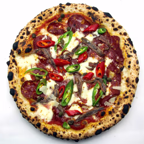 Pizza Vulcano (scharf)