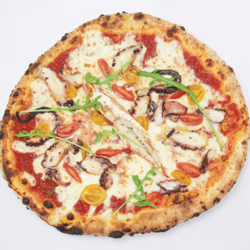 Pizza Polpo (gegrillte Octopus)