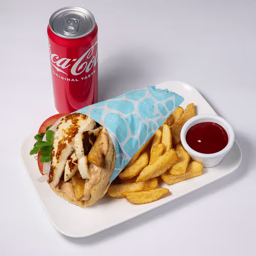 Menü Gyros Wrap Halloumi (Veggie)