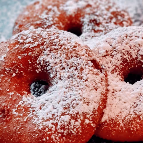 4 St. Apfelringe mit Zimt und Zucker