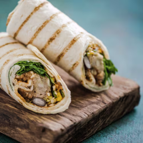 Grilled Halloumi Wrap (vegetarisch)