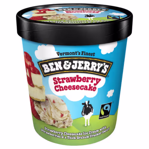 Ben & Jerry s Strawberry Ice Cream 465ml