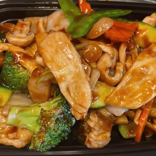 Veggie Chicken nach Szechuan Art (scharf)