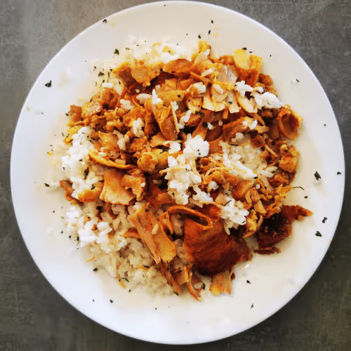 Reis mit Meeresfrüchte
