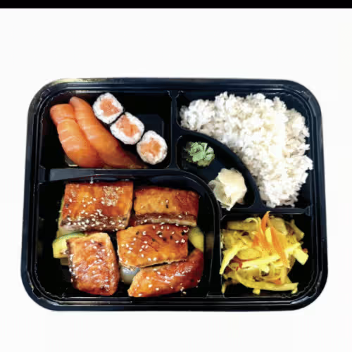 Gegrillter Lachs Bento