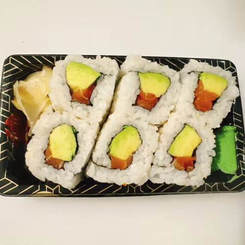 Lachs Avocado Maki (6 Stück)