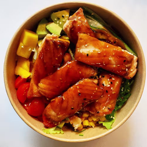 Grill Lachs Bowl