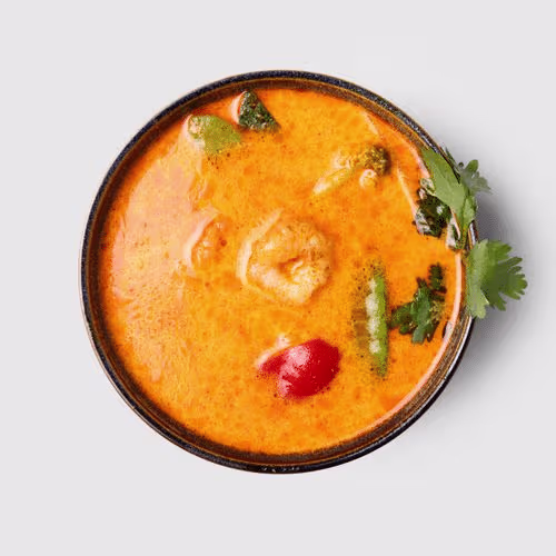Thai Tom Yam Suppe mit Garnelen