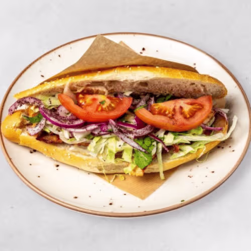 Döner Kebap Sandwich mit Hühnerfleisch